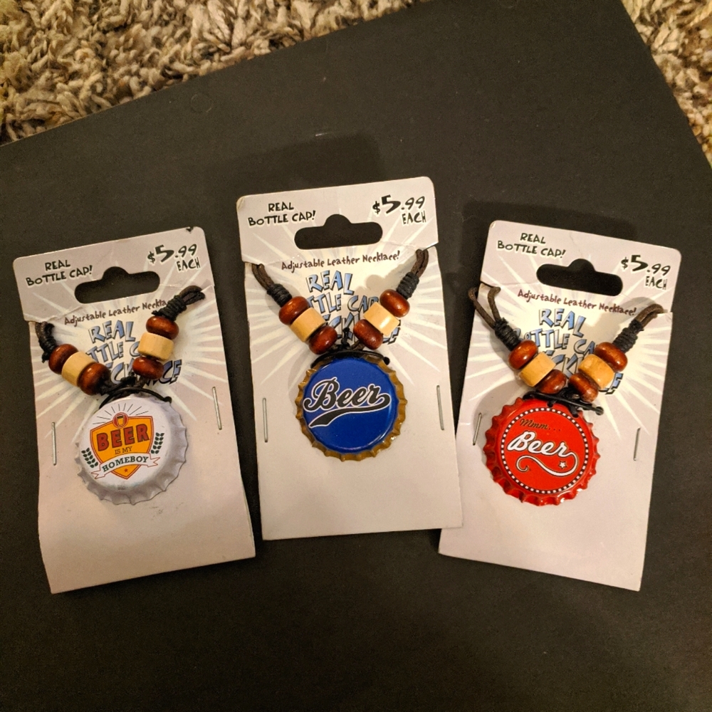 Beer Necklaces (Set of 4, 1 not pictured)